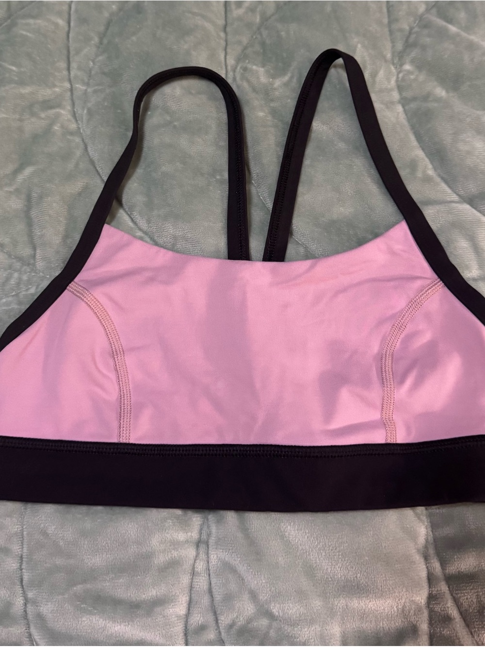 lululemon Lilac and Black Strappy Sports Bra size 4